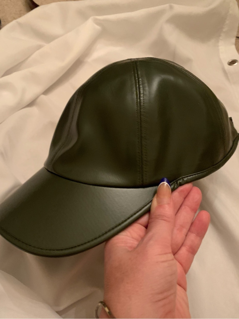 HairBrella Waterproof Satin Lining Dark Green Baseball Cap